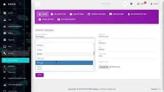 How to update admin information | PHP Radius