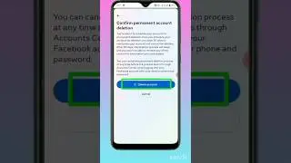 How To Delete Facebook Account Permanently 🔥 #shorts