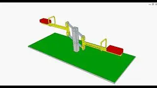 Seesaw with horizontal seats 1