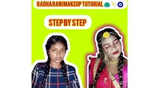 Radha makeup look step by step 🦚❤️🧿