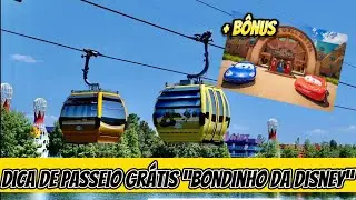 DISNEY de GRAÇA  | Passeio Free no Bondinho da Disney | Disney Skyline | Art Animation | Boardwalk