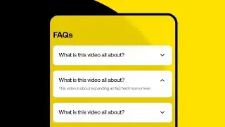 Open and close prototype in figma (FAQ Q&A as usecase)