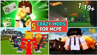 Top 5 Game Changing Mods For Minecraft PE || Best Minecraft Mods 1.19