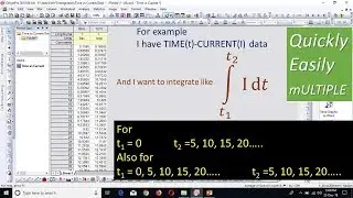 How to do integration of x y data [Int(YdX)] using origin quickly easily multiple integration
