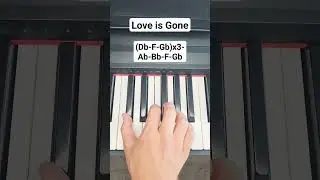 Love is Gone - Slander (piano tutorial)
