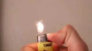 Fire and Sparks - Slow Motion BIC Lighter