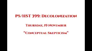 PS 399 Thursday 19 November