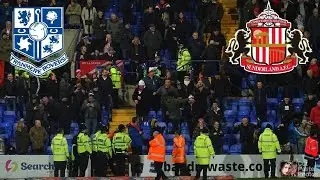 ARRESTS,RED CARDS, PITCH INVASION! TRANMERE V SUNDERLAND VLOG! (GOING DOWN?)