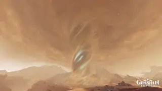 Genshin Impact 3.4 First Time Exploring Sumeru Sandstorm Area, Unlocking Statue & Teleport Waypoint