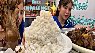 REAL MUKBANG | ADOBONG PATA AT ISANG BUNDOK NA RICE