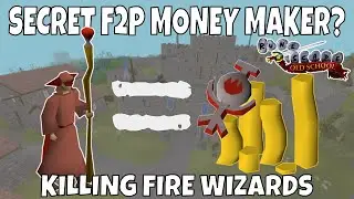 Killing Fire Wizards For 1 Hour | OSRS F2P Sleeper Money Making Method?