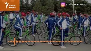 Pandemiýanyň fonunda Aşgabatda we welaýatlarda welosiped ýörişleri geçirildi