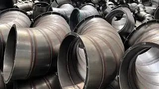 HOGI Intelligent Automatic welding machine for Ventilation fan Air duct Shrimp Elbow chimneys