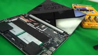 ASUS C100P Chromebook Touchscreen Assembly, Keyboard and Battery Replacement Procedure Part 1