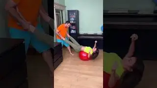 💁🏻‍♂️He Proved That Practicing On A Gymnastic Balloon Is Very Healthy🤸🏻‍♂️🤗