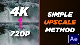 How to Upscale Videos in After Effects 2021 | Upscale Tutorial 720p to 4K | NO PLUGIN