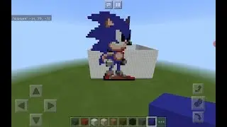 Pixel Art в Minecraft #1: Sonic the hedgehog