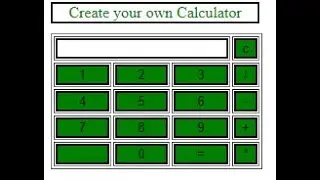 make calculator using html in notepad
