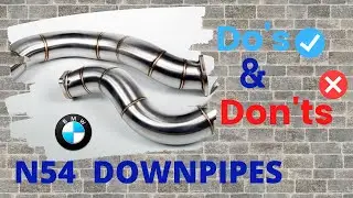 N54 downpipe install Do's and Don'ts *Must Watch*