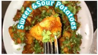 Sweet &Sour Potatoes #Shorts | Recipe by Shazi vlogs