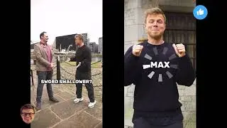 Johnny Strange and Max Klymenko swallow swords and crack whips