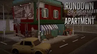 Rundown Brooklyn Apartment/Cafe•// The Sims 4// Speed Build