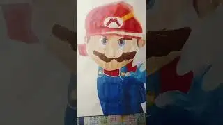 Super Mario 3D art #shorts #art #supermario #supermariobros #cartoon #games #supermariogame #3dart