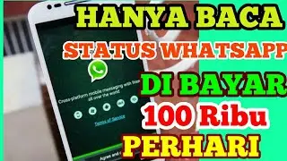 Aplikasi baru,hanya membaca status WA kita di bayar ratusan ribu