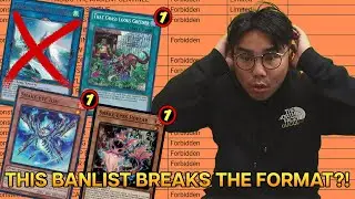 THE NEW BANLIST JUST BROKE YUGIOH - YCS CHAMPION REACTS TO NEW FORBIDDEN AND LIMITED LIST