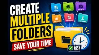 How to create multiple folders at once |how to create multiple folders from text file| Create folder