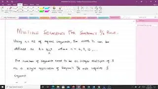 Numerical Integration (Simpson's 3/8) rule