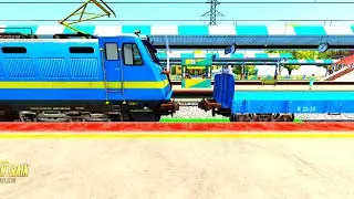 WAG9 Rescue Flatbed 2 Fright Train | BUMPY RAILROAD | Train Simulator | Railworks 3 | MSTS Gameplay