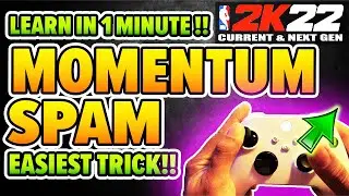 Easiest way to do MOMENTUM DRIBBLE SPAM on NBA 2K22 Next gen and Current gen with HANDCAM