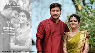 AKHIL with SREEPRIYA  I  Wedding Live  I 05.05.21 time 10.30 onwards