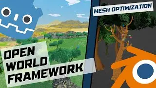 Optimizing Low-Poly Meshes in Blender for Godot-Open-World – Deep Dive!