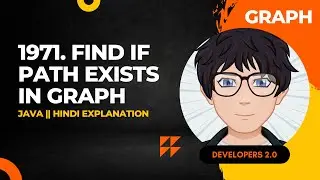 1971. Find if Path Exists in Graph || Explained in Hindi || Java