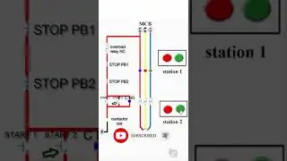 basic motor control circuit 2 location #shortvideos #electricalshorts #electrical #ytshorts #wiring