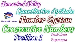 Sum of 3 consecutive number is 87.Find the middle number?Bank exam numerical ability earnest maths