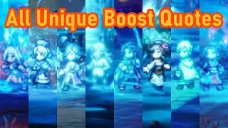 Octopath Traveler II - All Unique Boost Quotes (ENG)