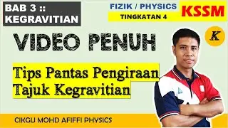 Tips Pengiraan Mudah Pantas Kegravitian / Easy Gravitational Calculation Tips