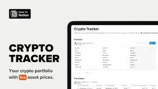 Notion Crypto Portfolio Tracker