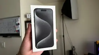 iPhone 15 Pro Black Titanium unboxing