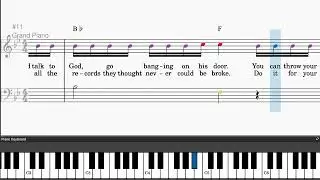 Hall Of Fame (featuring will.i.am) by The Script featuring will.i.am - Easy piano tutorials wi...