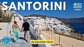 Oia, Santorini: 4K Walking Tour | Explore the Iconic Beauty of the Greek Island