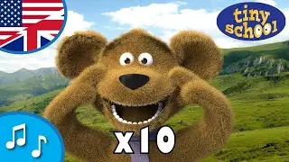 Head Shoulders Knees and Toes 10 times - Nursery Rhyme Collection for children - tinyschool