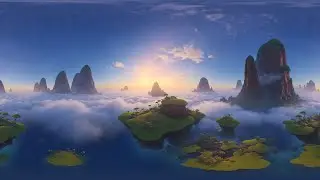 HDRI Floating Islands Skybox Panoramas V2 for Unity