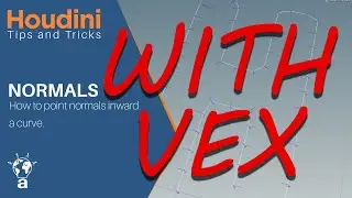 HOUDINI normals pointing inward a curve with VEX