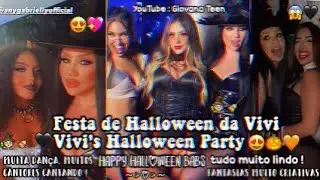Tudo o que rolou na festa de Halloween da Vivi (Vivi Wanderley) 🎃🧡