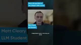 Matt Cleary's SQE1 experience