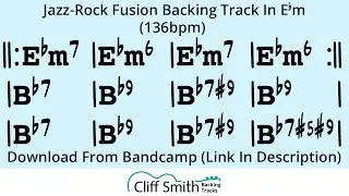 Eb Minor - Fusion Backing Track (i V, 136bpm)
